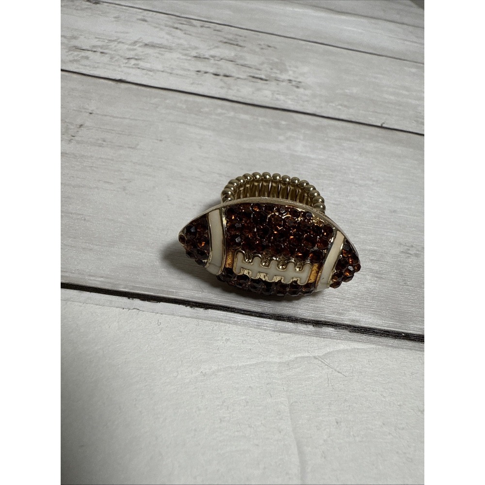 Football Stretch Ring, Brown